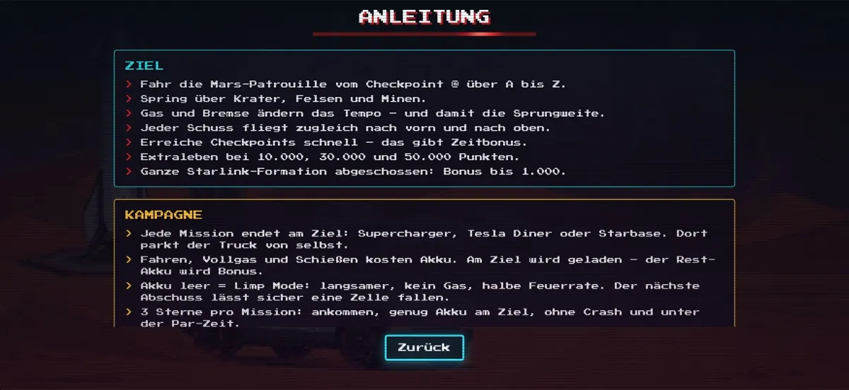 Anleitung im Spiel auf dem iPhone